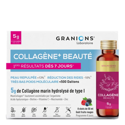 Granions Collagène+ Beauté Boîte de 8 Shots Fruits Rouges